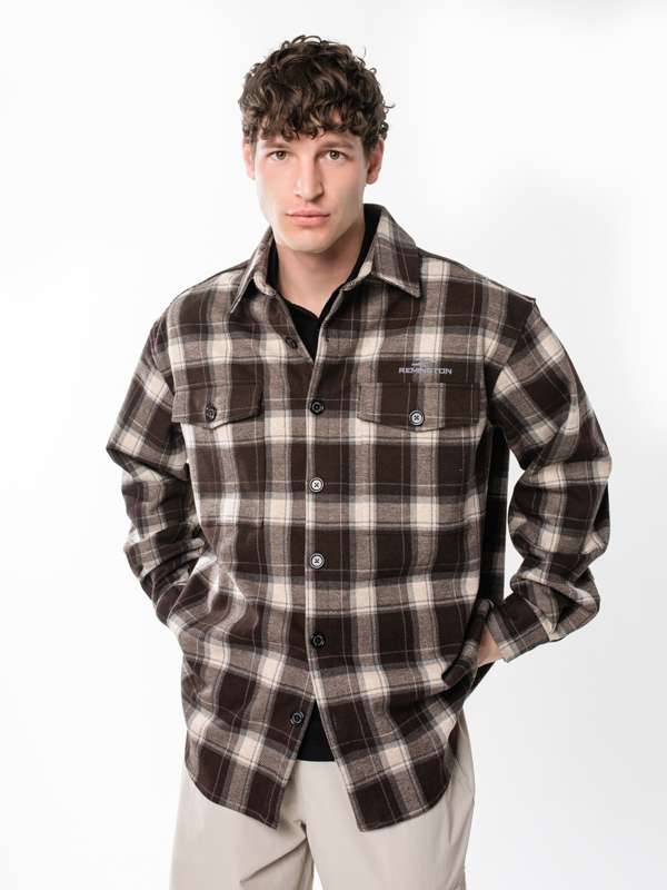 Рубашка мужская Remington Cell  Burgundy Коричневый (2)