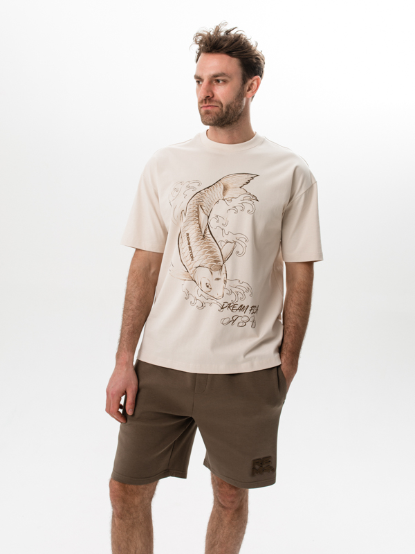 Футболка мужская летняя Remington  Fish Beige Бежевый (2)