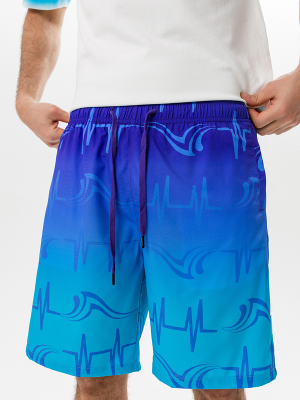 Шорты плавательные мужские летние Remington Surfing Gradient Sky Blue Синий (1)