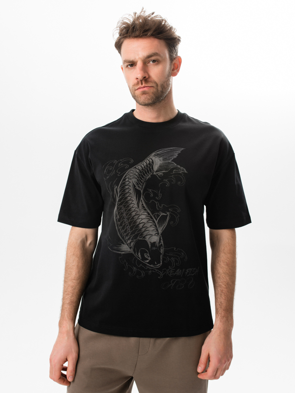 Футболка мужская летняя Remington  Fish Black Черный (2)