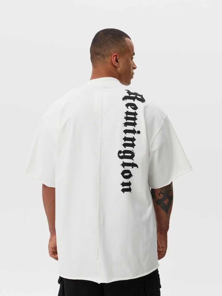 Приобретите мужскую футболку Remington Eyelet Milk — комфорт и стиль каждый день