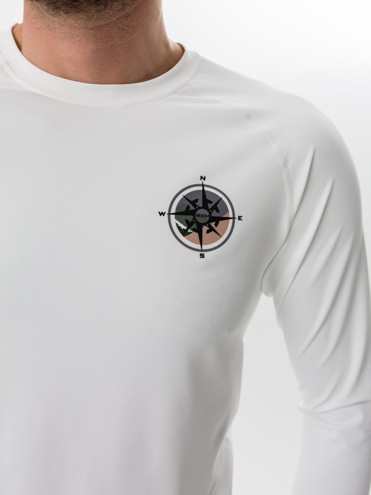 Функциональность и стиль в лонгсливе Remington Brando White/Black для активных мужчин