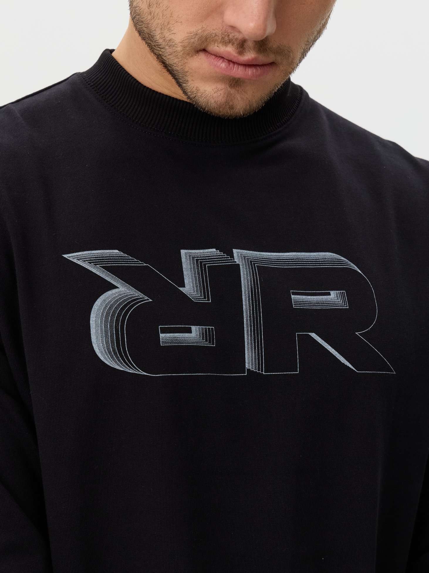 Футболка мужская летняя с длинным рукавом Remington RR Вlack (11)