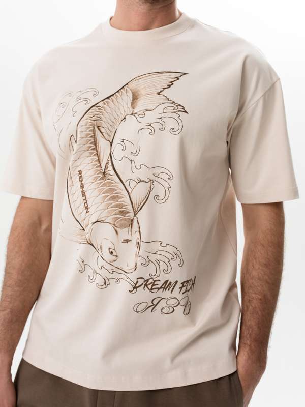 Футболка мужская летняя Remington  Fish Beige Бежевый (3)