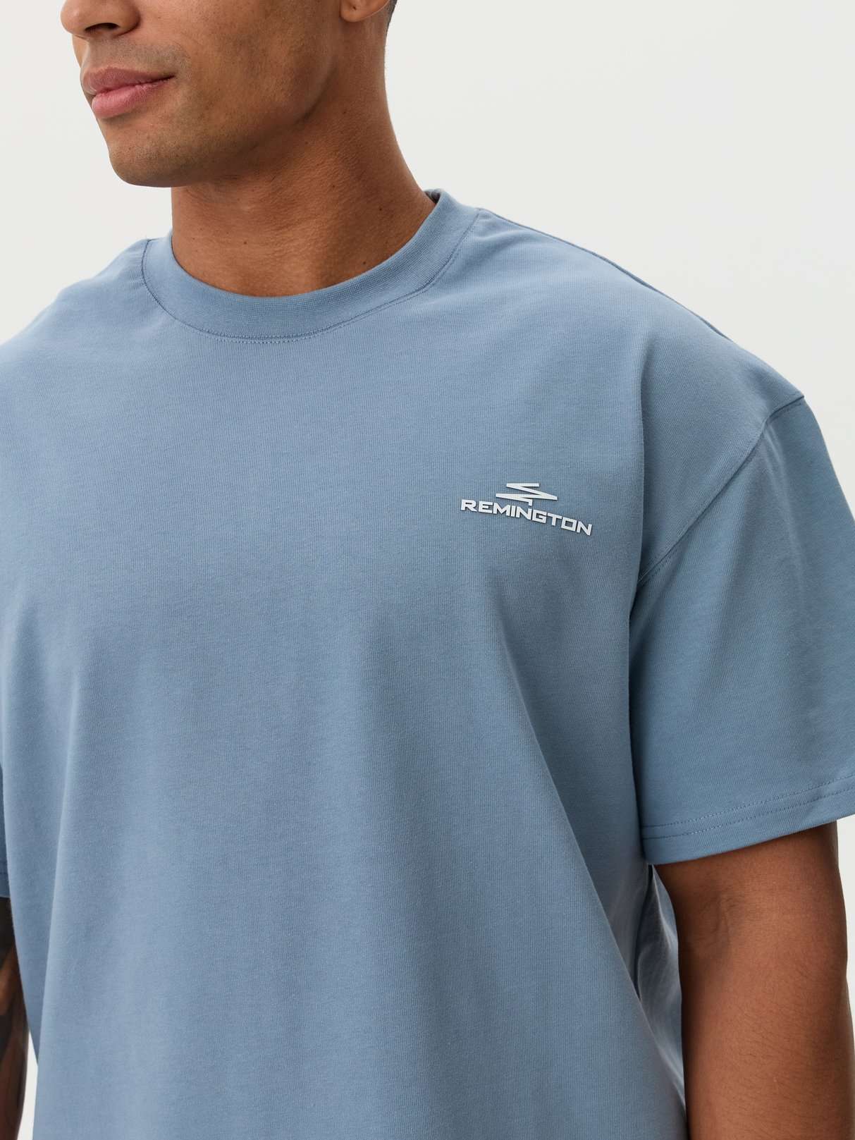 Футболка мужская летняя Remington Casual Blue Light Shade (8)