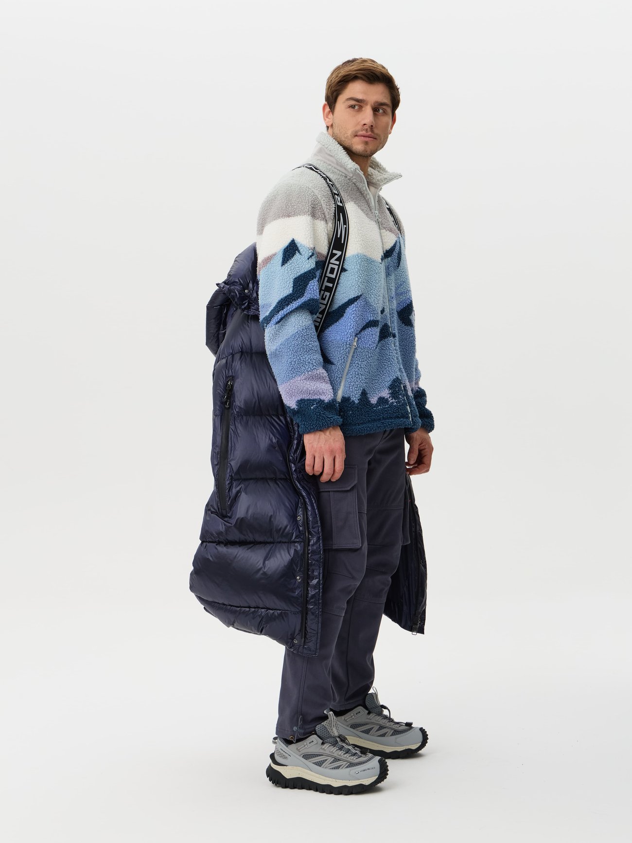 Пальто пуховое мужское Remington DOW3 Нydron Blue (1)