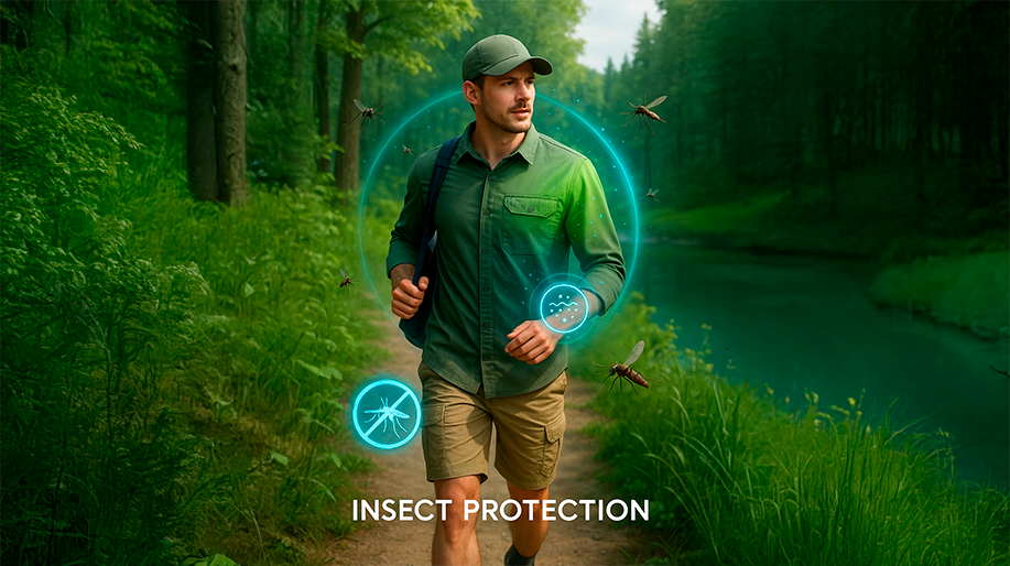 Технологии и материалы одежды: INSECT PROTECTION