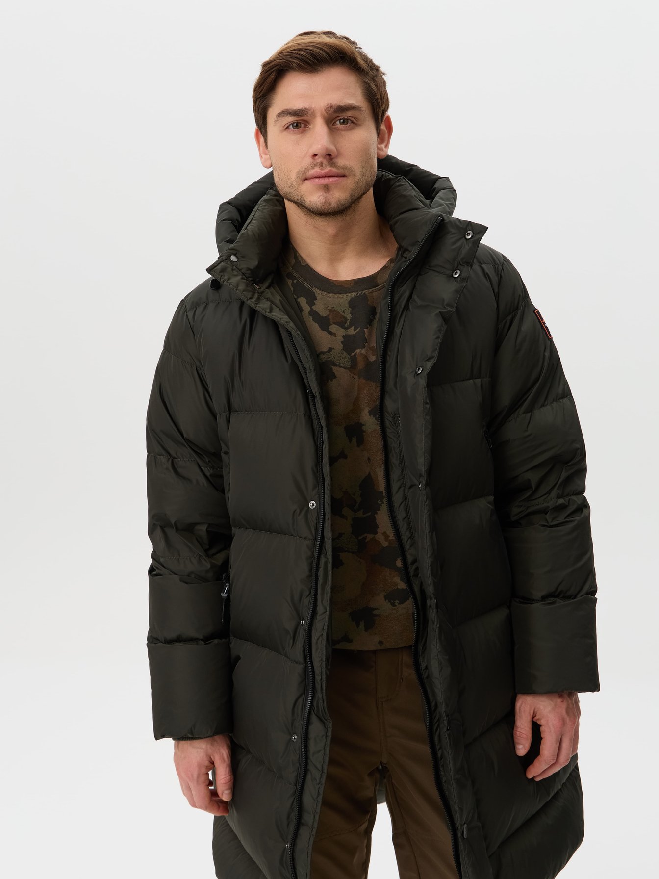 Пальто пуховое мужское Remington DOW3 Green  (3)